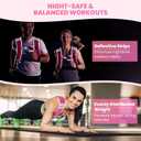 Fragraim Weighted Vest for Women Men - 8lb/10lb/12lb/16lb/22lb/25lb/30lb Weight Vest with Reflective Stripe, Detachable Phone Pouch, Ideal for Walking, Strength Training, Running, Workout, Cardio (Rose)