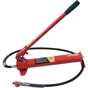 10 Ton Floor Jack Hydraulic Pump Ram Porta Power Kit Replacement Car Auto Body Frame Repair Tools with Long Handle 22000lbs Red