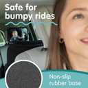 Onco Baby Car Mirror Rear Facing (2 Pack) - 100% Shatterproof & Shakeproof, Award-Winning Convex Car Mirror for Baby with 360 Rotation, Newborn Essentials (9.6 x 6.9 in)