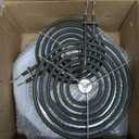 Stove Burner Drip Pan WB31T10010(6") WB31T10011(8") and Electric Stove Replacement Burner WB30M1(6") and WB30M2(8") Compatible for GE Hotpoint Kenmore Electric Range Stove by MIFLUS