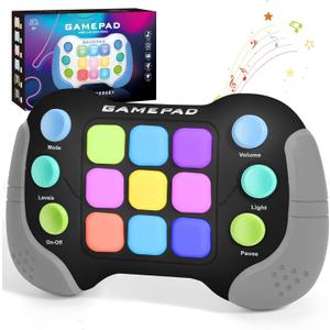 Fast Push Fidget Toys Handle, Flashing Handheld Game for Kids Teens Adults, Electronic Brain & Memory Game, Quick Push Buttons Gamepad, Xmas Birthday Gifts STEM Toys for Boys Girls