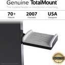 TotalMount Monitor Stand for Headphones and Headsets (Premium-Grade Holder Saves Desk Space and Protects Headphones)