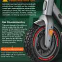 BANGTING 2PCS Upgrade 50/75-6.1 Scooter Off-road Solid Tires, 8.5x2 inches Tires Tubeless for Gotrax GXL V2/XR/APEX, 8 1/2 x2 Tire Replacement for Hiboy S2, Xiaomi 3 Lite/3/Pro 2/1s/M365