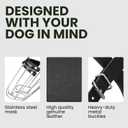 BRONZEDOG Wire Basket Dog Muzzle, Breathable Metal Mask for Dogs, Adjustable & Padded, Training & Behavior Support (Size 8)