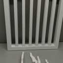 Wooden Dog Gate Foldable Pet Fence Freestanding Baby Gate for Doorways,Stairs.3 Panels 23.6 Inches White.