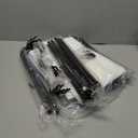 STORAGE MANIAC Triple Laundry Hamper with Lid, 180L Tall Metal Frame Laundry Baskets with Removeable Bag, Large Clothes Hamper with PU Tag, Laundry Bin for Dorm, Collage, Bathroom, Bedroom, Gray (3 Section)