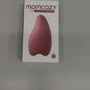 Momcozy Warming Lactation Massager 2-in-1, Soft Breast Massager for Breastfeeding, Heat + Vibration Adjustable for Clogged Ducts, Improve Milk Flow, Engorgement (1 Count-A1, Red)