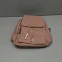 KKXIU Trendy Leather Backpack Purse for Women and Ladies Shoulder Travel Daypacks Bags (A-Pink)