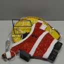 PEIDUO Reindeer Christmas Decor, Lighted Deer Christmas Decorations Outdoor with 146 Lights, Motion Sensor Controller Sync with Music, 2D Xmas Deers for Lawn Porch Garden Indoor Outside, 2.6 FT