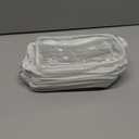 Tbestmax 10 Pcs Clear Cosmetic Bags Small Makeup Bags Portable Waterproof Travel Toiletry Bags Organizer White, 7.5"x 4.8"x 2.3"