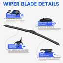 ANIKLUIM 26 Inch+18Inch Windshield Wiper Blades Replacement for 2012-2017 Toyota Camry Front Wipers,Original Factory Quality and Durable (Set of 2)
