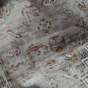 9x12 Area Rug Washable Rug: Ultra Soft Vintage Large Rugs for Living Room, Non-Slip Foldable Machine Washable Area Rugs, Low Pile Indoor Carpet for Bedroom, Nursery, Farmhouse (9'x12', Multicolor)