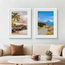Picrit 20x27 Picture Frame 3 Pack, White Poster Frame, Display Poster 16 x 24 with Mat or 20 x 27 without Mat for Horizontal or Vertical Wall Mounting