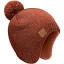 KeaBabies Baby Beanies, Baby Hats for Boys, Girls - Cute Toddler Winter Hat, Soft & Stretchy Beanies for Infant, Newborn 6-36 Months, Cozy & Warm with Earflap Muff & Pom (Clay)