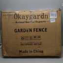 Garden Fencing 36 Inch High with Gate, 14 Panels Garden Fence Total 30.6 Ft(L),No Dig Animal Barrier, Rustproof Metal Wire Garden Fences and Borders for Dogs, Rabbits, Flower Bed Fencing