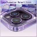 Omorro Compatible with iPhone 14 Pro Max Case for Girls, 3D Scales Desgin Glitter Bling Cute Luxury Transparent Phone Case for Women Girly Protective Cover (Pink)