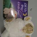 MyMateZoe Baptism Gifts for Girl, Great Christening, Dedication and Baptism Gift Set for Girl and Newborn Baby, Includes 7" Praying Lamb Plush Toy and Let Us Pray Baby Book in Keepsake Gift Box