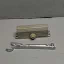 Automatic Door Closer for Home Adjustable Spring Hydraulic Door Closer Aluminum Finish Automatic Door Closing Commercial & Home Use for 65KG Middle-Weight Door (180 Degree Non-Positioning)