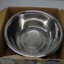 6 Pcs Stainless Steel Mixing Bowls Metal Mixing Bowls Extra Large Basin Salad Bowl with Deeper Edge, Dishwasher Safe, Mirror Finish for Home and Commercial, Silver (18 Inch 16 Qt)