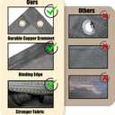 MEANCHEN 90% Outdoor Sun Shade Cloth 8' x 15' Pergola Shade Cover for Deck Backyard Patio Garden Breathable Sunshade Fabric with UV Protection Privacy Sun Screen for Porch, Carport, Pool Gray