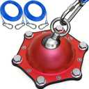 Dog Tie Out Cable and Stake for Yard,(up to 200lbs) with 2x20 FT Heavy Duty Cables,360 Swivel Dog Run Anchors- No Tangle,Ideal for Outdoor Camping