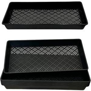 1020 Mesh Tray Soil Blocking Tray 1020 Trays Seedling Starter Trays 10 Pack Black 10x21 Inches for Microgreens Hydroponic