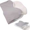 Cervical Pillow Case Compatible with Donama(Only for Standard Size),Comfortable and Breathable Pillowcase for Cervical Pillow,Pillow Case Only,Pillow Not Included,1PC (Gray)