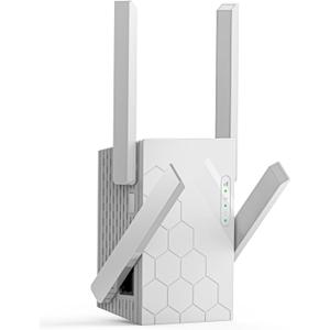 WiFi Extender Signal Booster Dual Band 5.8GHz&2.4GHz, WiFi Booster for Home Covers Up to 10200 Sq.ft and 45 Devices, Wireless Signal Amplifier 1200Mbps WiFi Repeater w/Ethernet Port, 1-Tap Setup