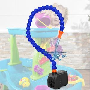 Water Table Pump, ETL Certified Power Cable, Kids Water Table Accessories Funny Summer Outdoor Splash Water Game Toys for Kids 7 (Blue)