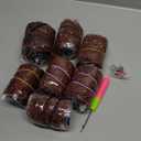 3 Tone 9 Packs Senegalese Twist Crochet Braids with Curly Ends 30 Inch Ombre Boho Island Twist Crochet Hair Pre-looped Goddess Box Braids for Black Women Braiding Hair 1B3027#