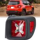 Tail Light Compatible with 2015-2022 Jeep Renegade Black Bezel Taillight Rear Lamp Replaces 68429834AA CH2801209 (Right Passenger Side)