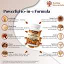 5 x 10-in-1 Mushroom Complex with Lions Mane, Reishi, Cordyceps - 2600mg Focus Energy Immune Support Supplement, 90 Capsules