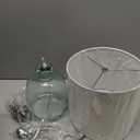 Elegant Designs LT3335-CBL Textured Glass Table Lamp, Clear Blue (Pack of 1)