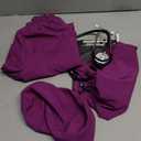 ZZIHAN Doctor Costume for Kids & Toddlers 9Pcs Scrubs Set for Boys & Girls Ages 3-12, Halloween, Career Day, Dress-Up Play (8/140, Purple)