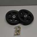 ASDFGHT Lawn Mower Wheels 6 Inch (2-pack) Fits Most Standard push Lawn Mowers, Inner and outer bearing structure - Includes Bolts, Nuts. 7 inches