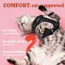 rabbitgoo Cat Harness and Leash for Walking, Escape Proof Soft Adjustable Vest Harnesses for Cats, Easy Control Breathable Reflective Strips Jacket, Black, M