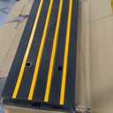 VEVOR Rubber Curb Ramps for Driveway, 2 Pack Threshold Bridge, 33069 lbs Load Capacity, 2.5" Rise, with Reflective Safety Strips, Ideal for Cars, RVs, Scooters and Motorcycles to Prevent Car Scraping