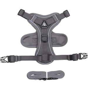 GUPEA Cat Harness with 1.5m Traction Leash for Small Medium Dog No Pull Breathable Reflective Adjustable L