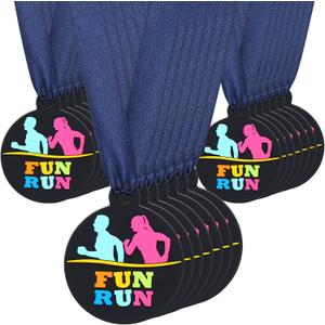 60 Pcs Fun Run Award Medals, 2 Inch Rubber Medals Bulk Winner Encourage Team Participation for Kids Adults Trophy Award Prize Gift Competitions Graduation Party