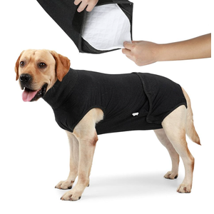 HEYWEAN Full Body Dog Diaper with a Puppy Nappies Physiological Dog Surgery Recovery Suit for Male Female Dogs S