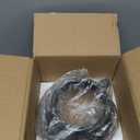 Qinyoung Rustic Kitchen Utensil Holder 6 Inch Small Ceramic Utensil Holder with Handle Vintage Crock Decoration Spatula Organizer for Kitchen Countertop Farmhouse Party Supplies(Black,Elegant)