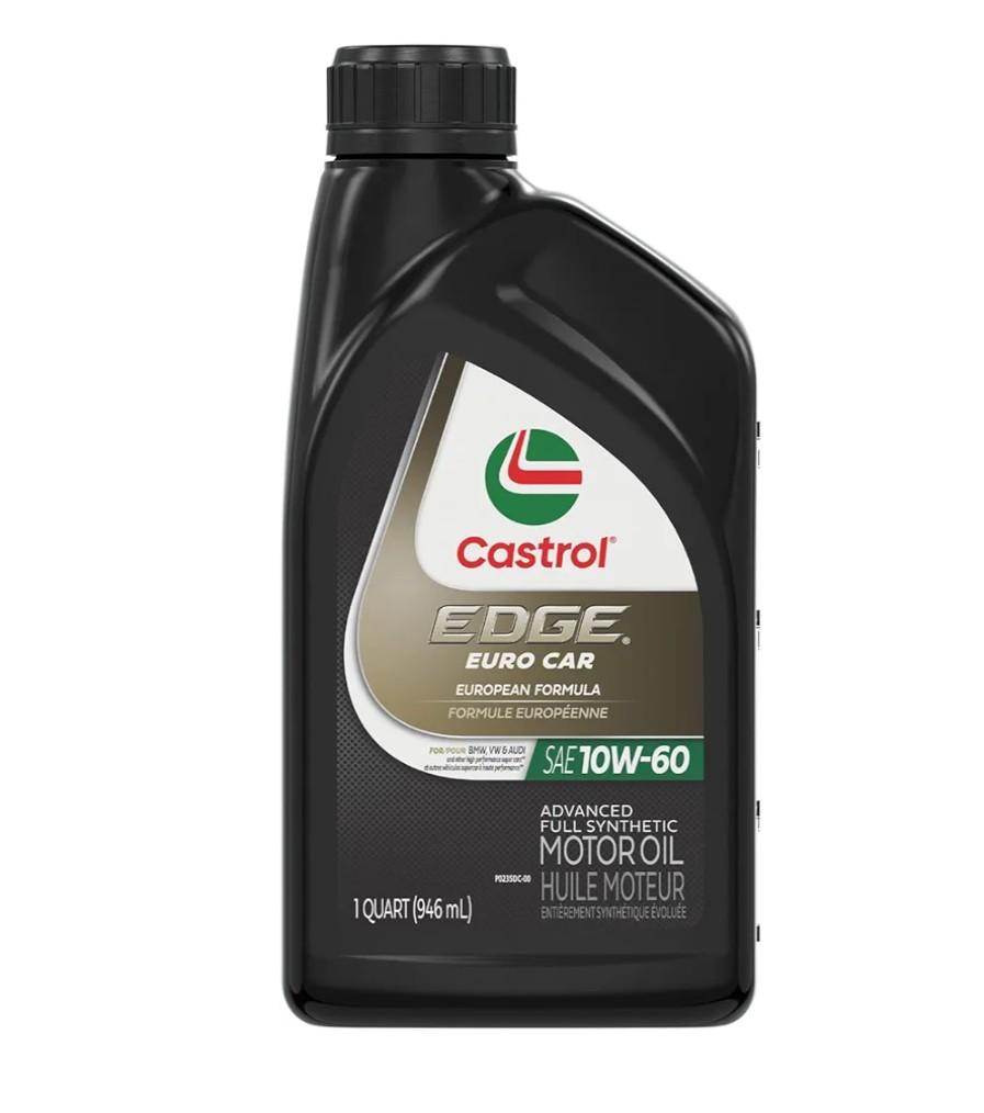 Castrol EDGE Euro 10W-60 Advanced Full Synthetic Motor Oil, 1 Quart