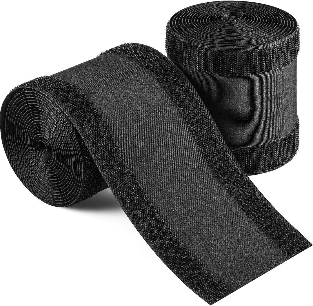 WILLBOND Carpet Cord Cover Cable Protector Floor Cover Cable Protector Management Only for Commercial Office Carpet(19.69 ft,Black)