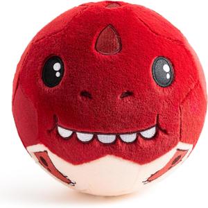 VangeBow Silent Indoor Size 3 Soccer Balls for Toddlers 1-3, Inflatable Soft Plush Baby Toddler Soccer Ball Toys Gifts for Kid 3-5 Year Old Boy First Birthday Gift (Tyrannosaurus Rex, Pump Include)