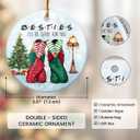 10 x Friendship Christmas Ornaments 2025 - Gifts for Friends Women, Bestie Ornament Christmas Tree Decorations, Friend Ornament as Hanging Decor, BFF Ornaments for Friends