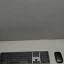 seenda Wireless Bluetooth Keyboard and Mouse Combo, SKM64-3 Rechargeable Slim Quiet Keyboard Mouse, 3 Multi-Device Connection, Compatible for Windows, Mac, MacBook, iPad, Tablet, Black Gray