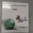 Dog Balls,The 3rd Generation Interactive Toys for Puppy/Small/Medium/Large Dogs,Improved Dog Rolling Effect Tennis Ball with Strap, Tough Motion Activated Automatic Moving Dog Toys (Green)