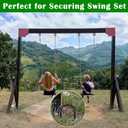 Trampoline Stakes Trampoline Anchors High Wind Heavy Duty Trampoline Accessories Galvanized Steel Set of 8 for Trampolines (12inch Rebar Black 8Pcs)