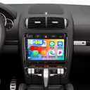 SIXWIN Android 13 4G+64G Car Stereo for Porsche Cayenne 2003-2010 9 Inch Touch Screen with CarPlay Android Auto with Bluetooth Weather Forecast 59UI GPS Navigation WiFi Network Radio 32EQ
