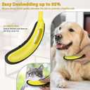 2-Pack Pet Hair Remover - Banana Cat Dog Hair Remover with Efficient Pet Grooming Gloves|Gentle Bathing Shedding Brush Dog Glove|Reusable Pet Hair Removal Tool for Carpet Couch Cat Fur & Lint